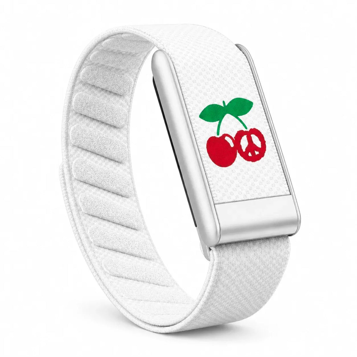 Cherry Peace White Strap